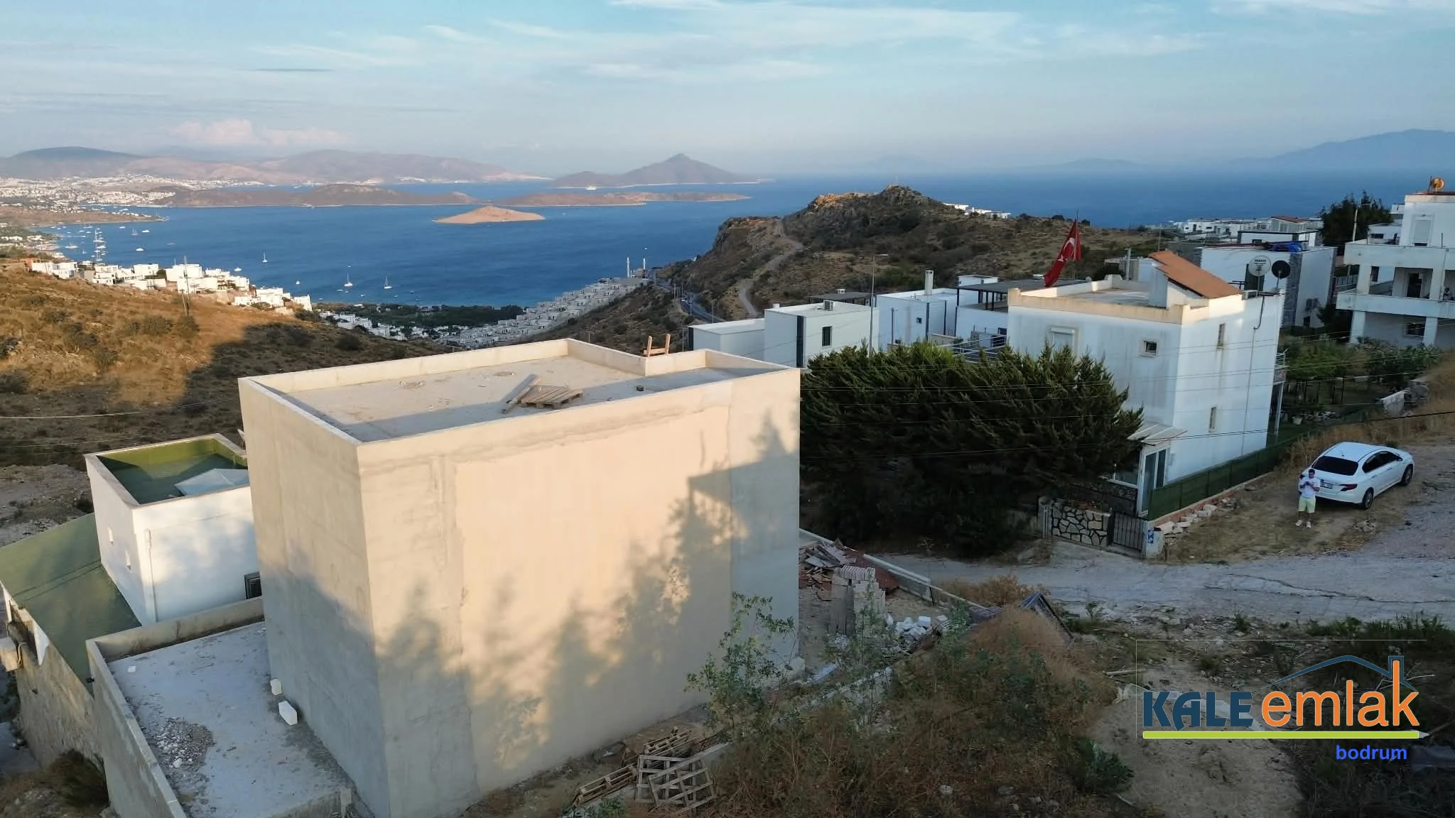Ortakent-Bağla Arasında İmarlı Arsa, Deniz Manzaralı, 232m2